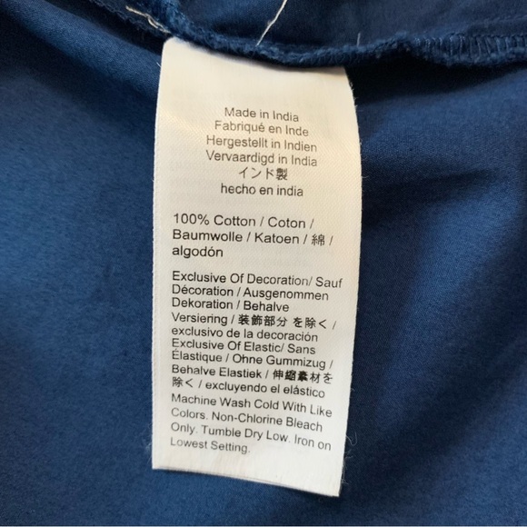 Madewell The Melody Scoopback Smocked Midi Dress in Blue Moon Size Medium NWT - Picture 12 of 17